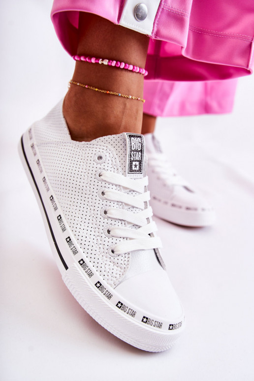 Femminile con elementi traforati scarpe casual Big Star Colore bianco FF274024