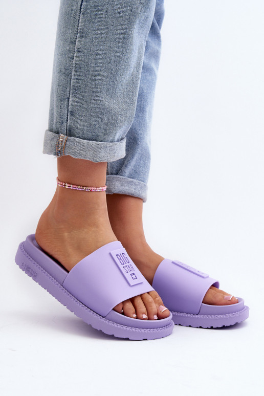 Pantofole da donna Big Star LL274426 Colore viola