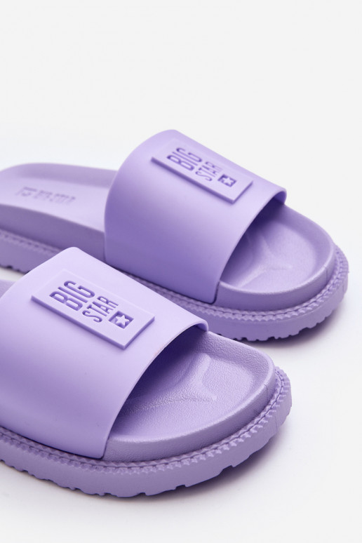 Pantofole da donna Big Star LL274426 Colore viola