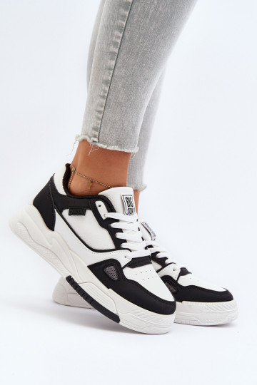 Scarpe sportive da donna Big Star NN274669 color bianco-nero 2