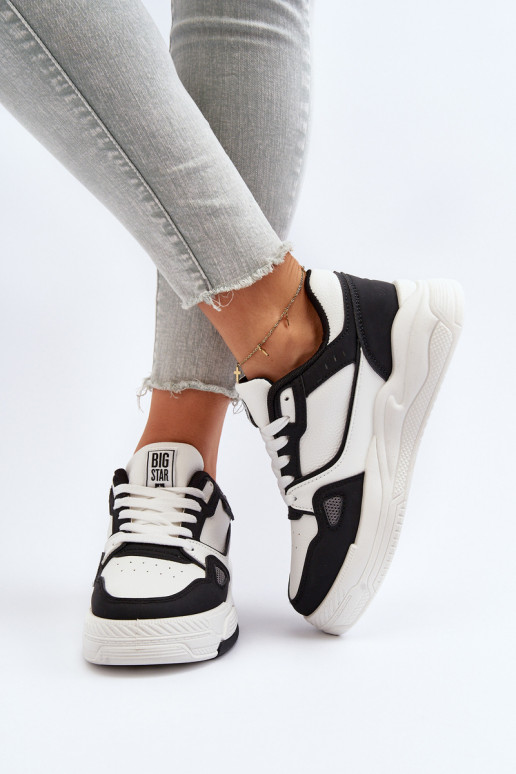 Femminile Scarpe modello sneakers Big Star NN274669 Bianco-colore nero