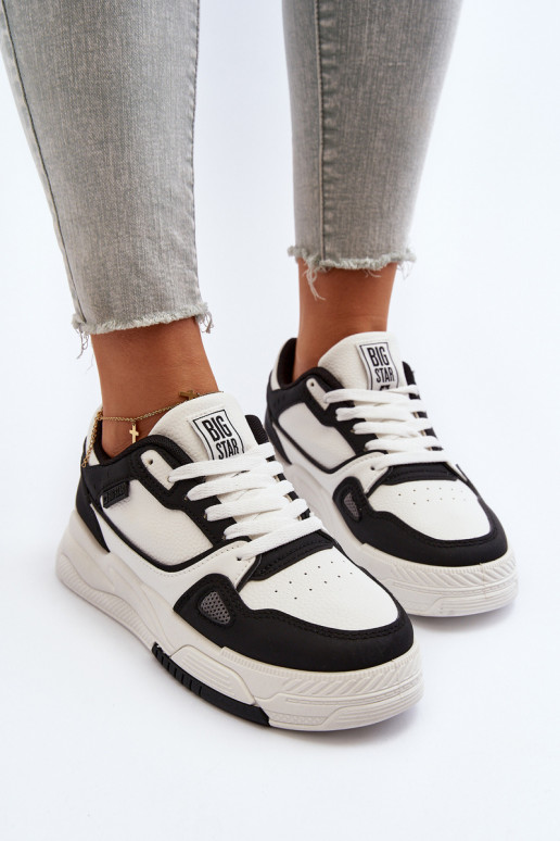 Femminile Scarpe modello sneakers Big Star NN274669 Bianco-colore nero