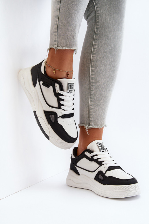 Femminile Scarpe modello sneakers Big Star NN274669 Bianco-colore nero