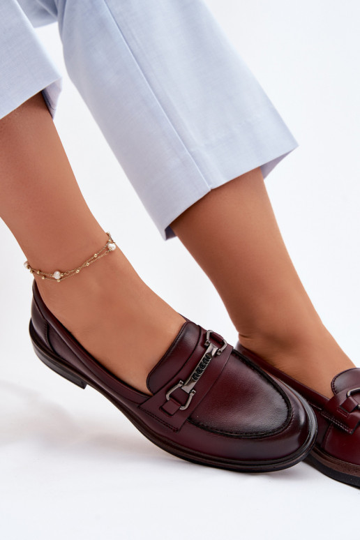 Pelle mocassini da donna Vinceza 39983 colore marrone