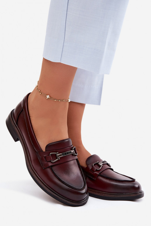 Pelle mocassini da donna Vinceza 39983 colore marrone