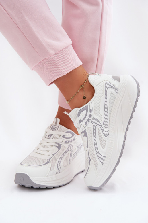 scarpe da ginnastica Scarpe modello sneakers Femminile Big Star TT274325 HI-POLY SYSTEM Colore bianco