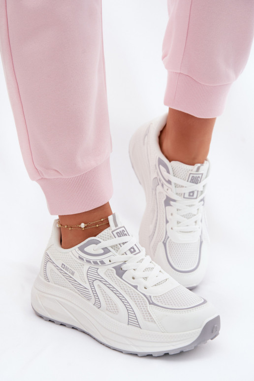 scarpe da ginnastica Scarpe modello sneakers Femminile Big Star TT274325 HI-POLY SYSTEM Colore bianco