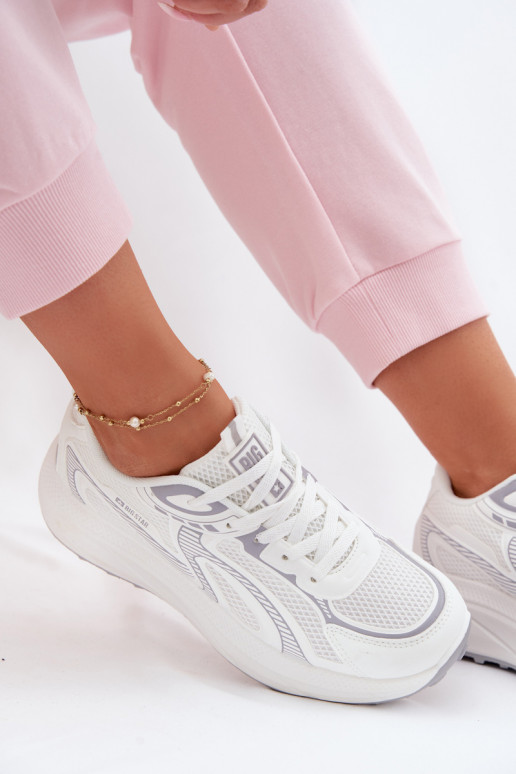 scarpe da ginnastica Scarpe modello sneakers Femminile Big Star TT274325 HI-POLY SYSTEM Colore bianco