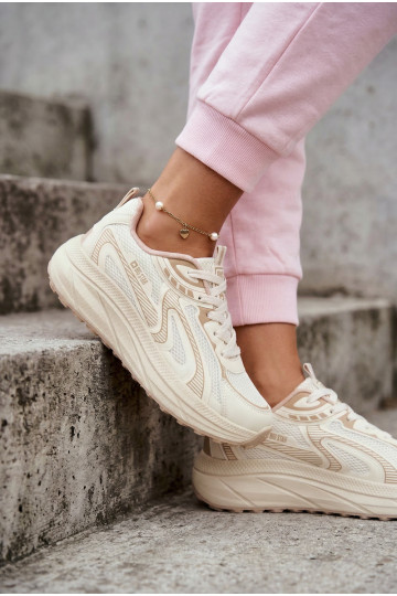 scarpe da ginnastica Scarpe modello sneakers Femminile Big Star TT274326 HI-POLY SYSTEM beige