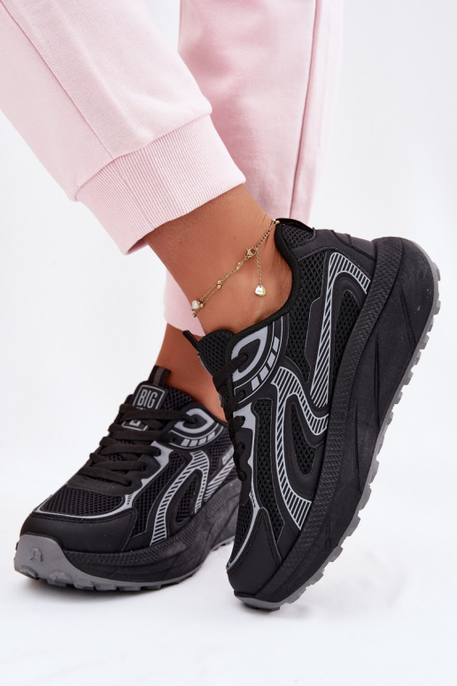 scarpe da ginnastica Scarpe modello sneakers Femminile Big Star TT274327 HI-POLY SYSTEM colore nero