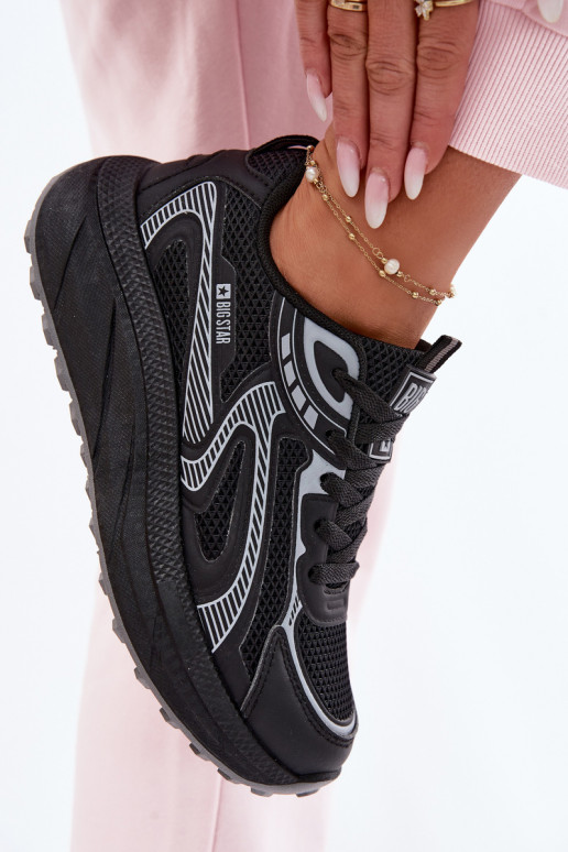 scarpe da ginnastica Scarpe modello sneakers Femminile Big Star TT274327 HI-POLY SYSTEM colore nero