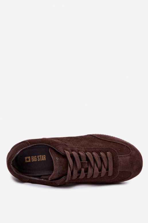 Scarpe modello sneakersAbilitatoturalnego dalla pelle scamosciatau Big Star TT274226 CzekoladoAe