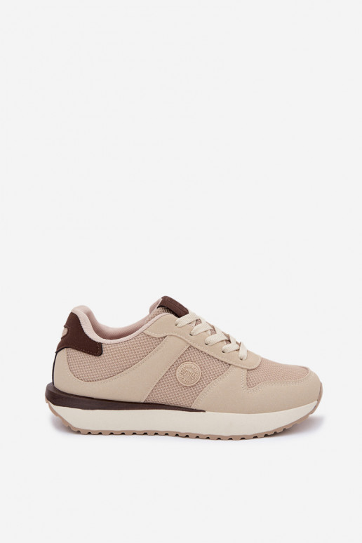 Scarpe modello sneakers Femminile con una piattaforma Big Star TT274275 beige