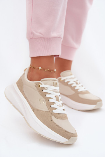 Scarpe sportive da donna con plateau GAP PENELOPE GPIN6155300049 color sabbia