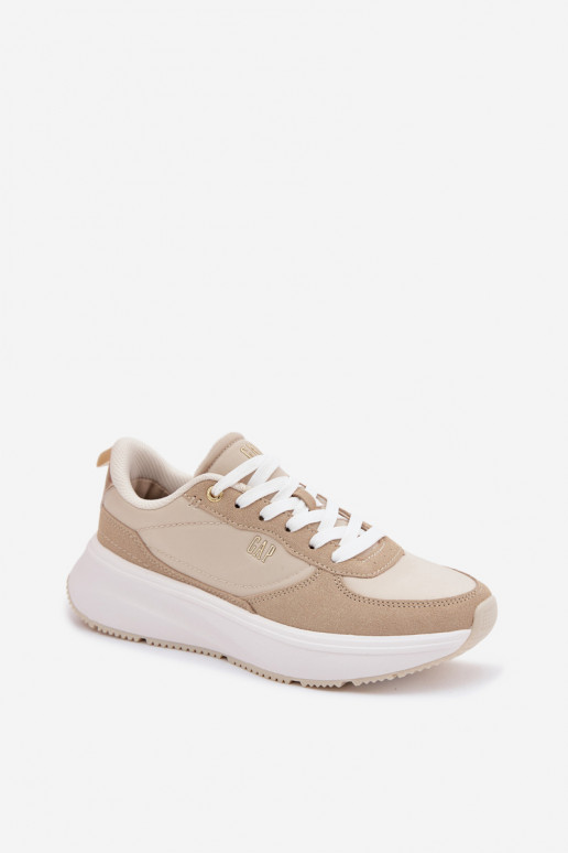 Scarpe modello sneakers Femminile con una piattaforma GAP PENELOPE GPIN6155300049 beige