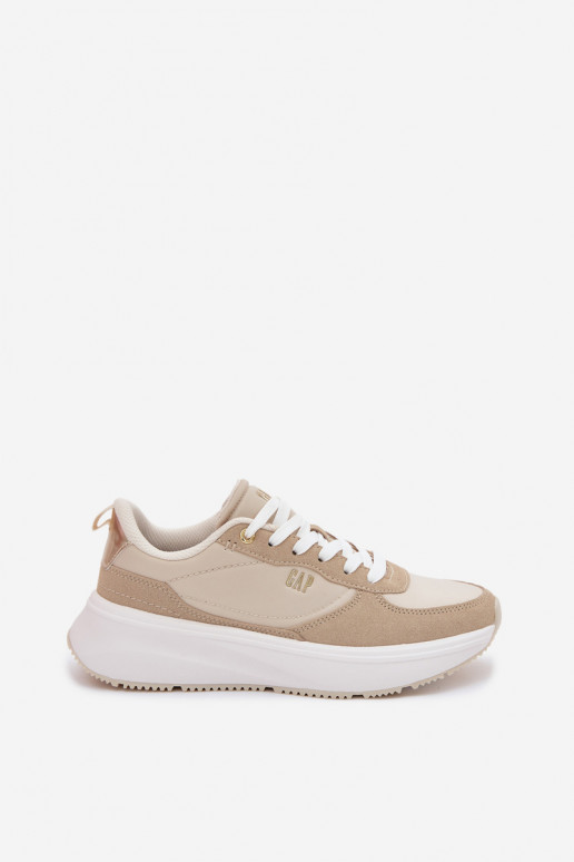 Scarpe modello sneakers Femminile con una piattaforma GAP PENELOPE GPIN6155300049 beige