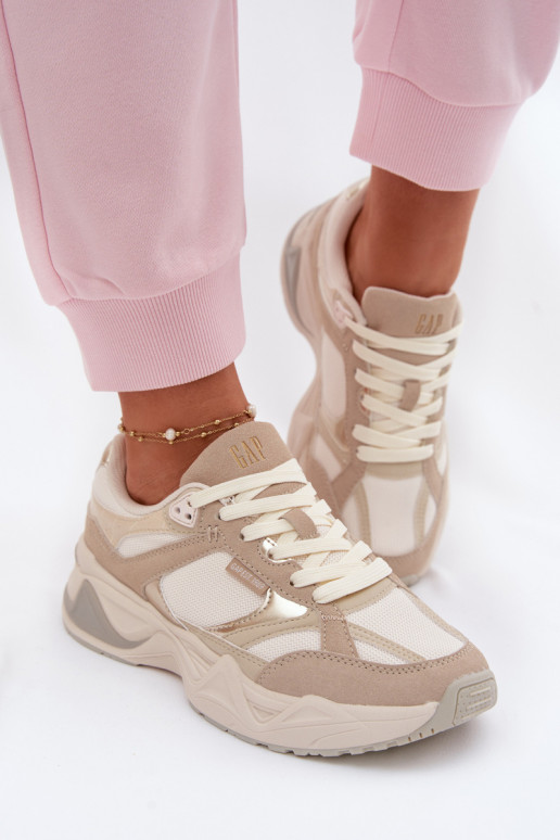 Scarpe modello sneakers Femminile con una piattaforma GAP MARATHON GPIN6154923895 beige