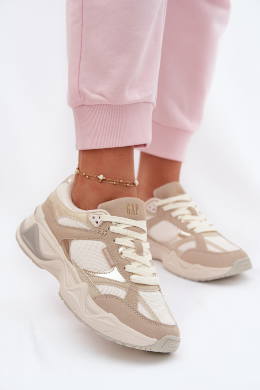 Scarpe modello sneakers Femminile con una piattaforma GAP MARATHON GPIN6154923895 beige