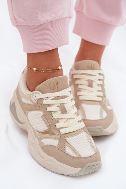 Scarpe modello sneakers Femminile con una piattaforma GAP MARATHON GPIN6154923895 beige