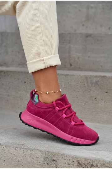 Sneakers in suede da donna Bemela color rosa