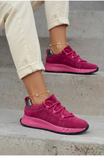 Sneakers in suede da donna Bemela color rosa 2