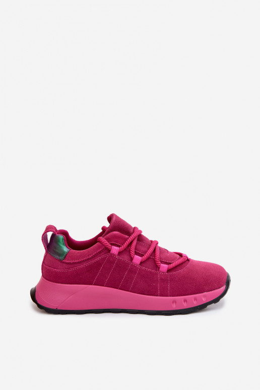 Sneakers in suede da donna Bemela color rosa