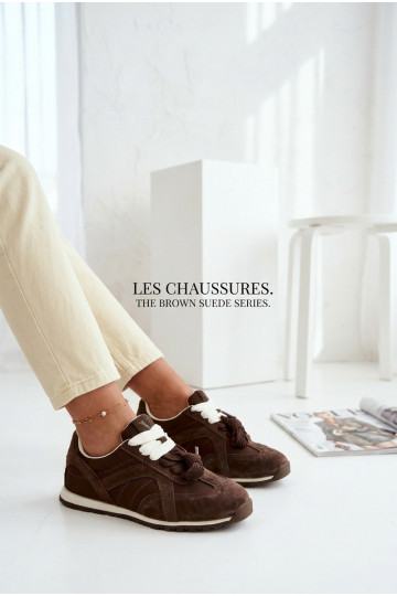 dalla pelle scamosciata Scarpe modello sneakers Femminile Vinceza 86427 CzekoladoAe 2