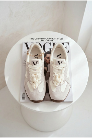 dalla pelle scamosciata Scarpe modello sneakers Femminile Vinceza 86427 colore grigio