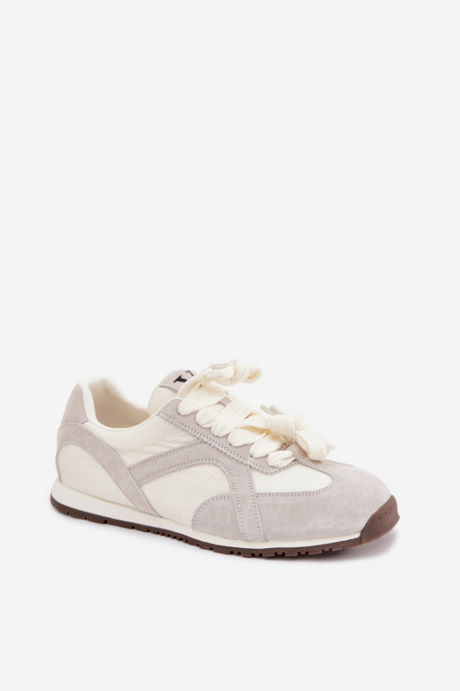 dalla pelle scamosciata Scarpe modello sneakers Femminile Vinceza 86427 colore grigio