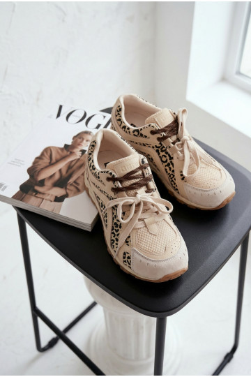 Scarpe sportive in suede Big Star TT274549 color sabbia