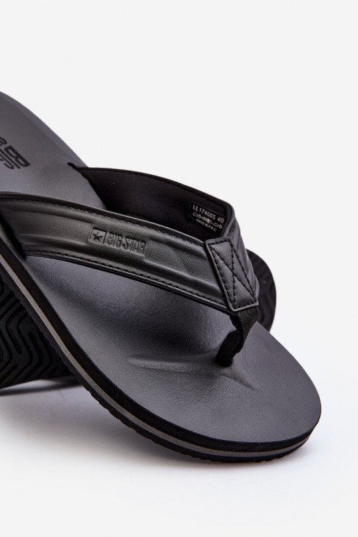 per uomo Pantofole Big Star LL174605 colore nero