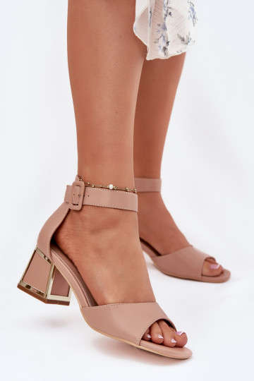 Sandali con tacco alto da donna Nude Zennia 2