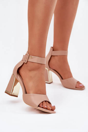 Scarpe col tacco nude eleganti e stilose Rosazara 2