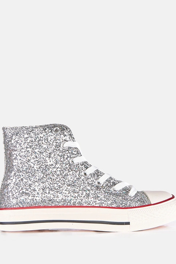Scarpe sportive brillanti argento per donne Klaudi 2