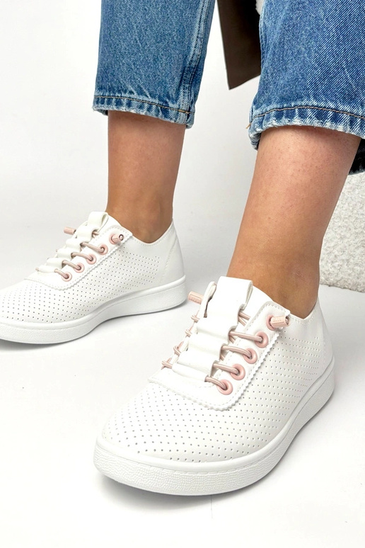 Scarpe sportive bianche perforate Adèle