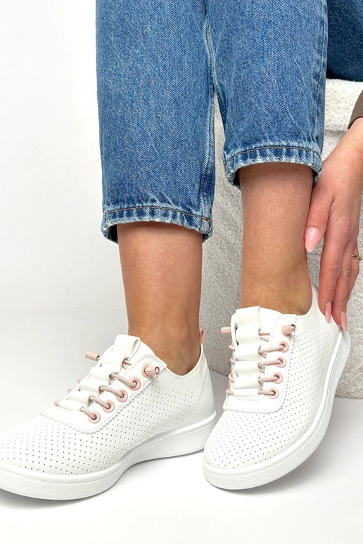 Scarpe sportive bianche perforate Adèle