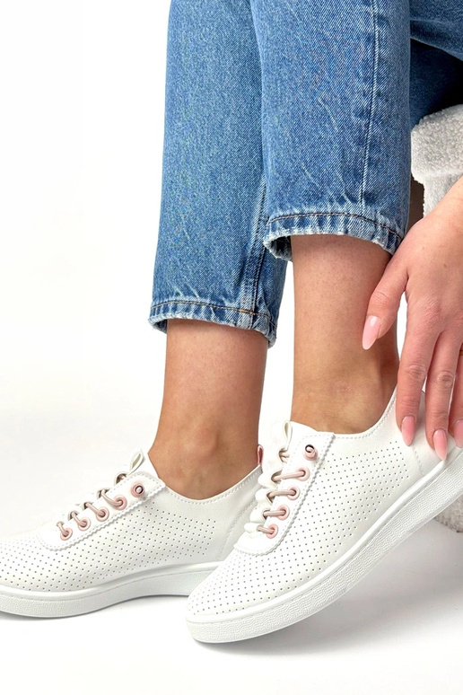 Scarpe sportive bianche perforate Adèle