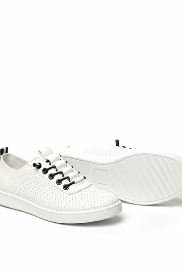 Scarpe sportive bianche perforate Adèle