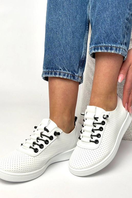 Scarpe sportive bianche perforate Adèle