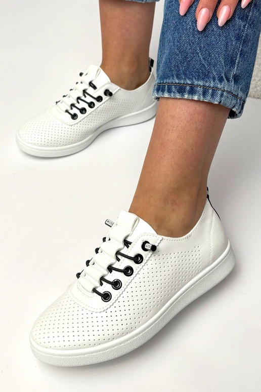 Scarpe sportive bianche perforate Adèle