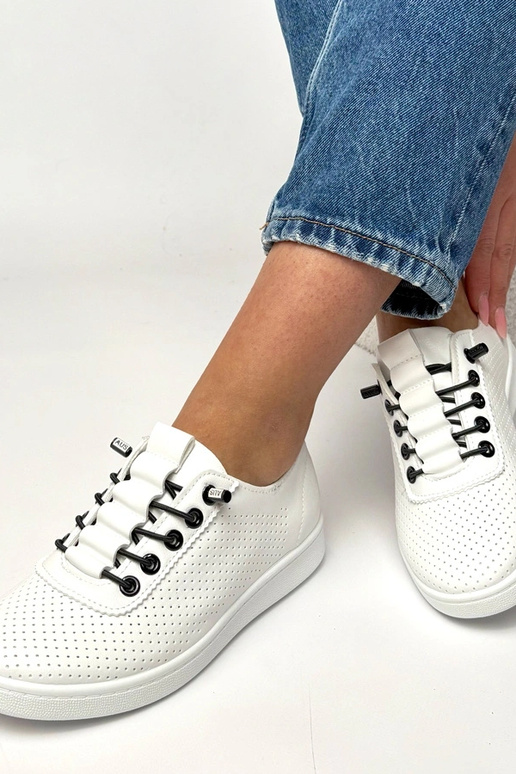 Scarpe sportive bianche perforate Adèle