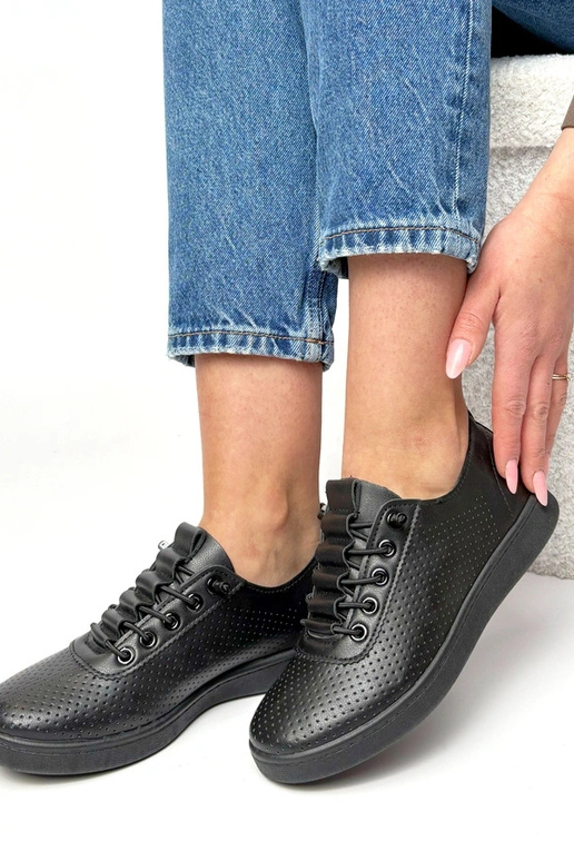 Scarpe sportive nere per perforate Adèle