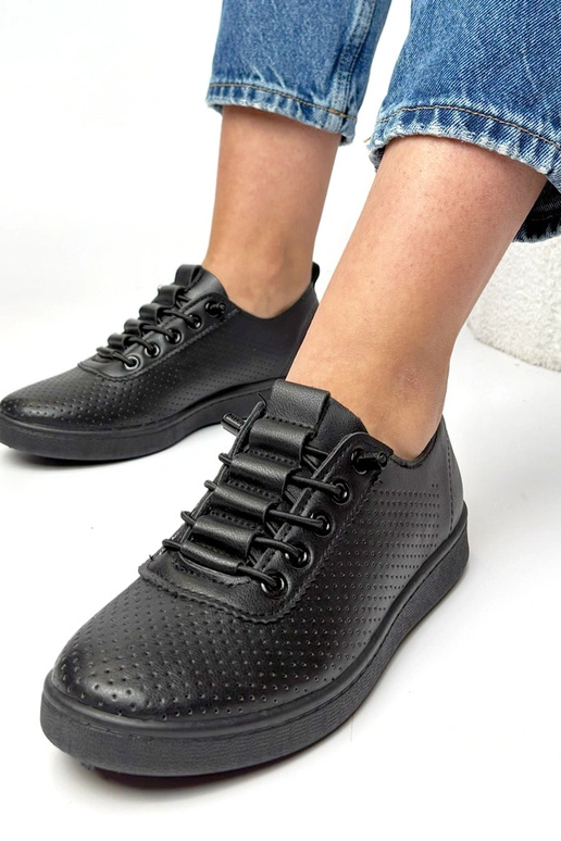 Scarpe sportive nere per perforate Adèle