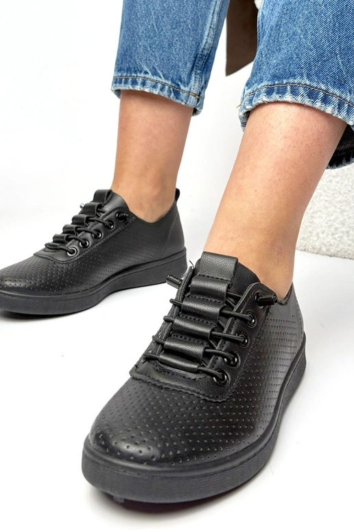 Scarpe sportive nere per perforate Adèle