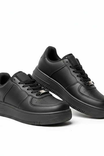 Scarpe sportive nere con piattaforma Brigitte