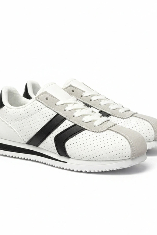 Scarpe sportive bianche e nere Camille