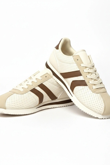 Scarpe sportive color sabbia e marroni Camille