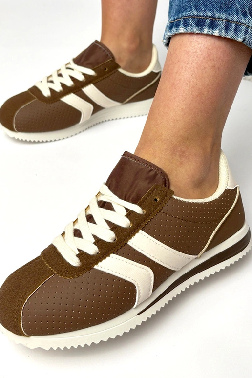 Scarpe sportive marroni Camille