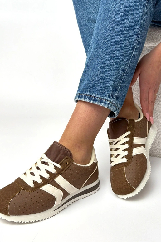 Scarpe sportive marroni Camille