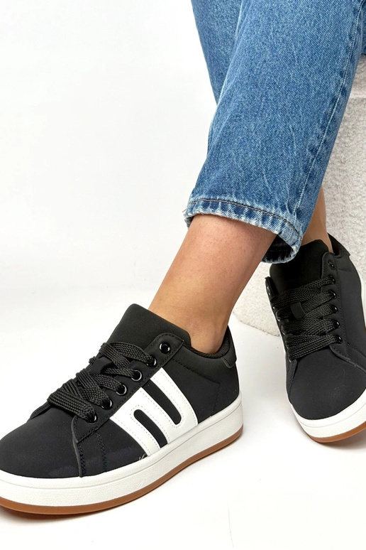 Scarpe sportive quotidiane nere Delphine